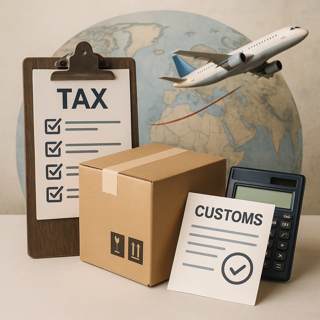 Impuestos y aduanas en una importación
