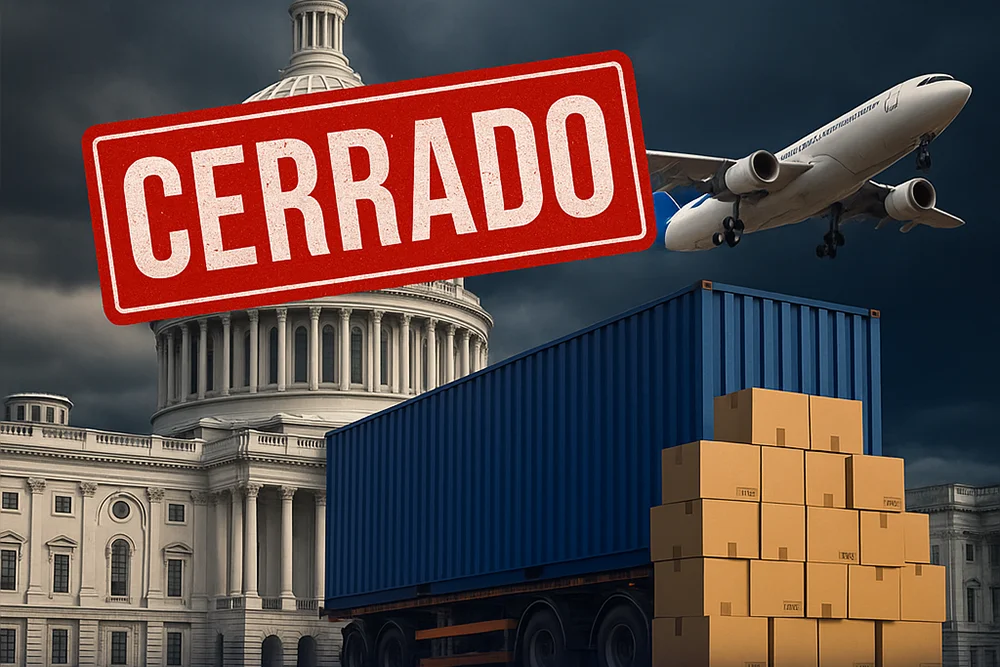 Impacto logístico del cierre del gobierno de Estados Unidos