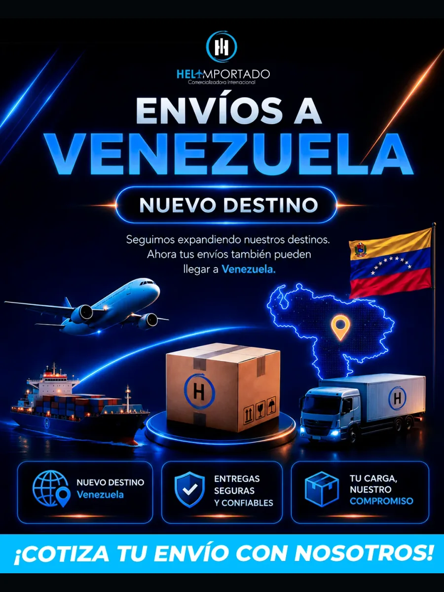 Nuevo destino de Helimportado para envíos desde Estados Unidos hacia Venezuela