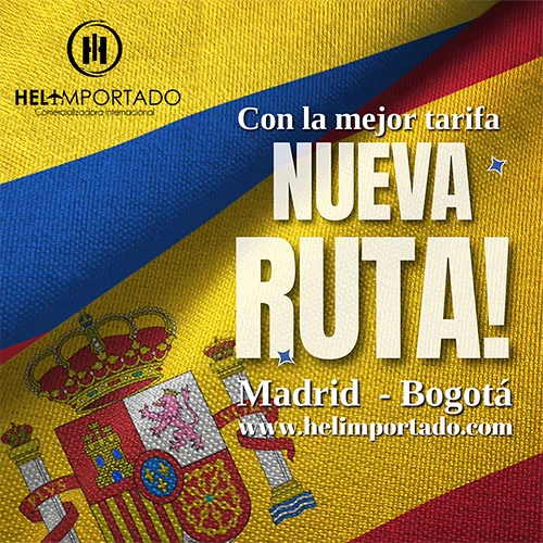 Helimportado transporte internacional