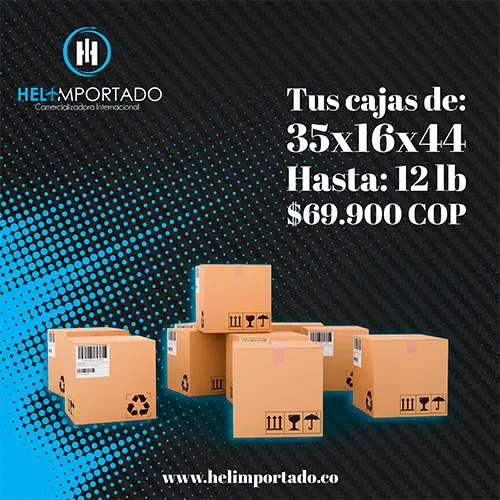 Cajas de envios desde Miami a Bogota